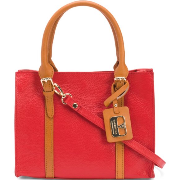 VALENTINA Handbags - VALENTINA Made In Italy Leather Three Compartment Satchel